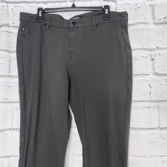 Liverpool Stretch Ankle Skinny Trouser Pants Green Womens Size 14/32 Career - Picture 2 of 13